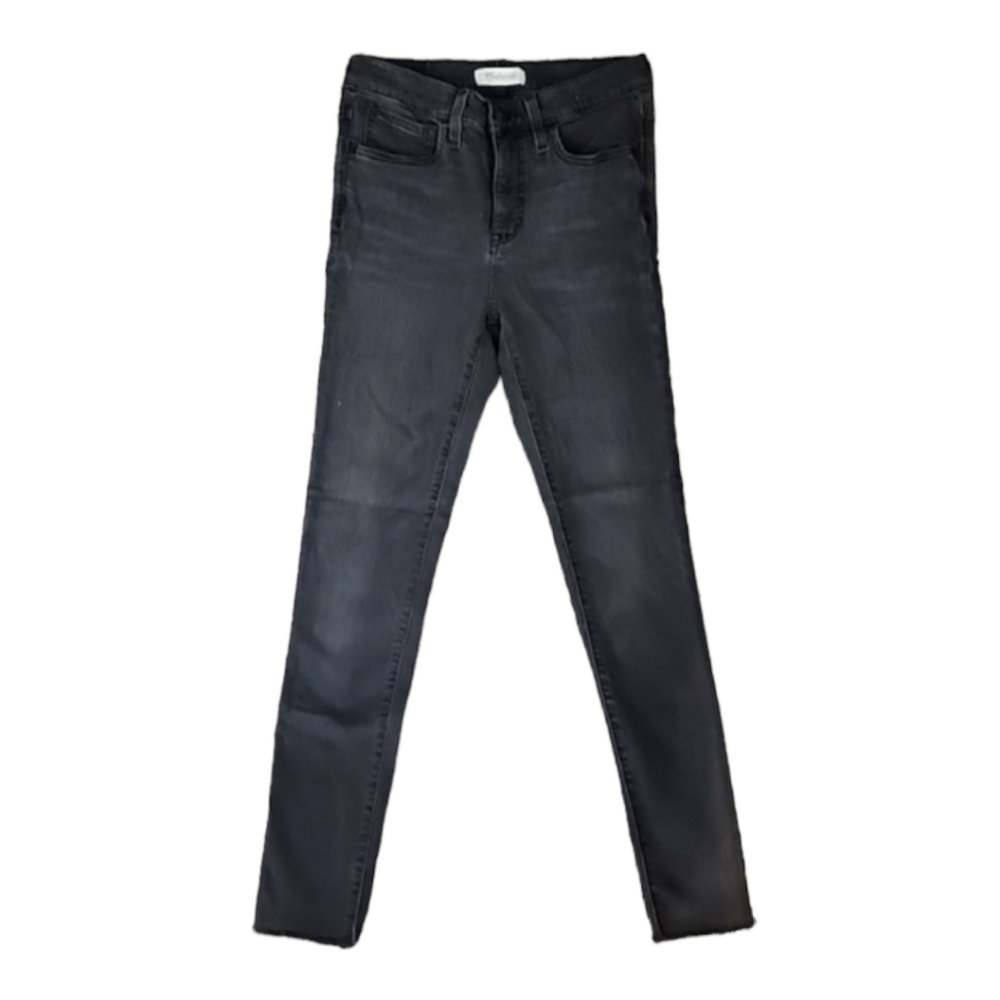 Madewell Mid-rise skinny charcoal color size 27